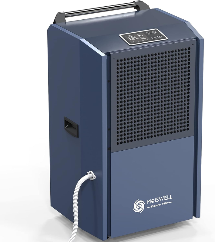 320 Pint Commercial Dehumidifier for Industrial Sites, Large Commercial-Grade De