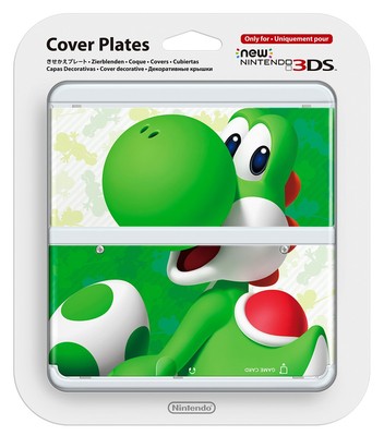 New Nintendo 3DS Kisekae Plate Cover Plates NO.070 3D Yoshi Green Japan F/S JP