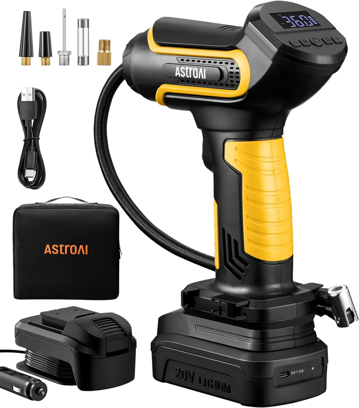 Pump Cordless 20v Rechargeable Li-ion Battery 150 Psi