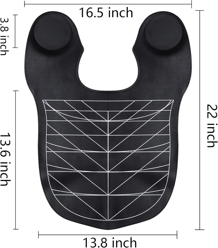 Hair Cutting Collar Cape, Silicone Hair Cutting Guide Cape for Styling, Salon Ha