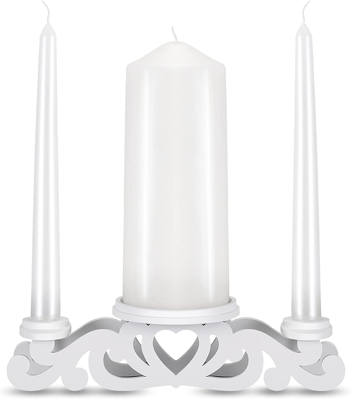 Unity Candle Holder-Unity Candles Stand for Wedding Ceremony Set-Pillar Candle H