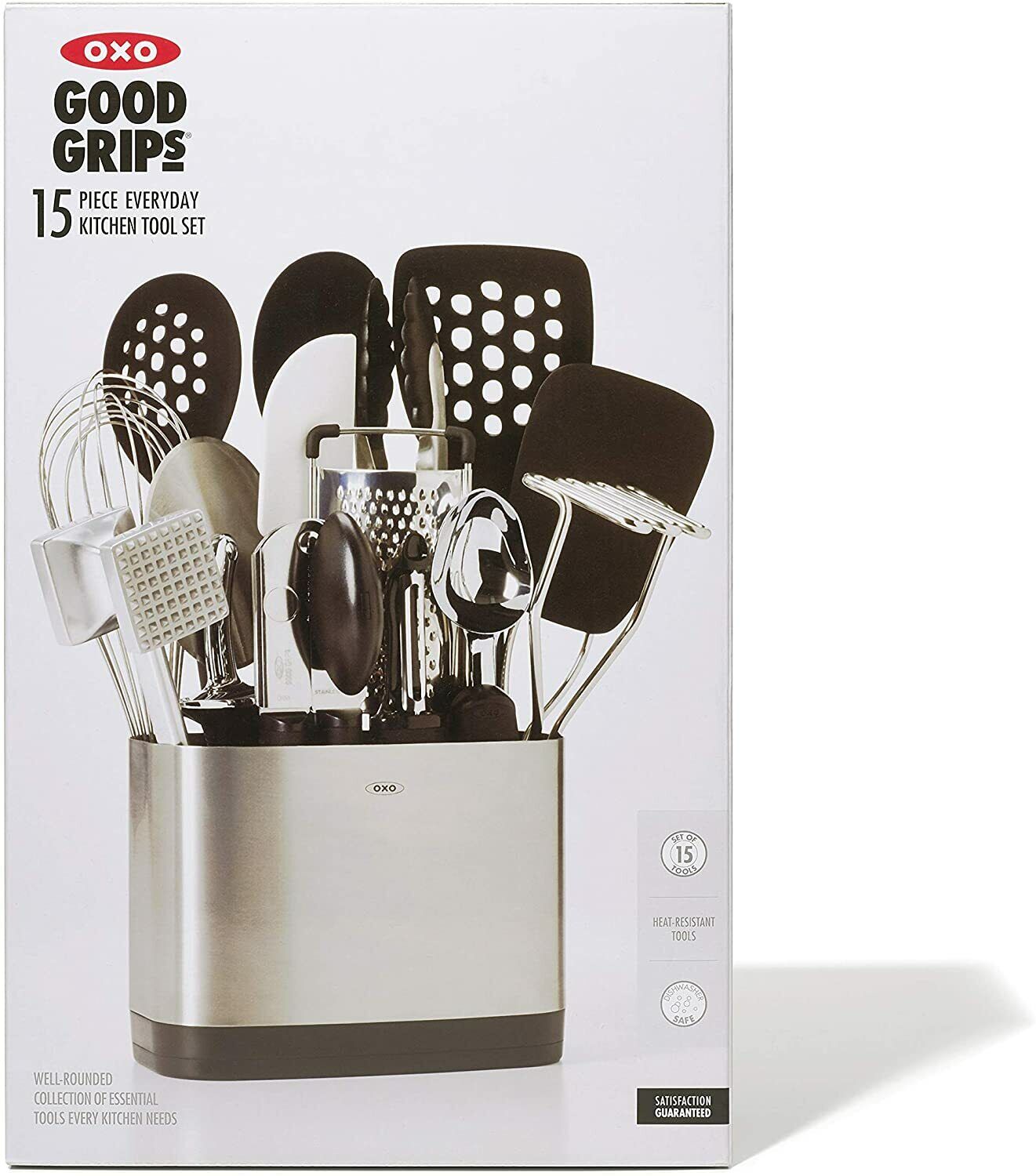 OXO Good Grips 15-Piece Everyday Kitchen Utensil Set, Brand 