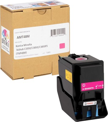 Toner Cartridge for Konica Minolta bizhub C3350/C3850/C3850FS Magenta (TNP48M...