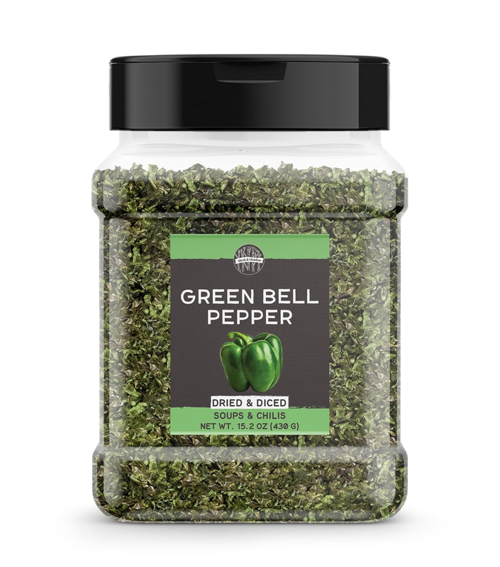 Birch & Meadow, Diced Green Bell Pepper, 15.2 Oz