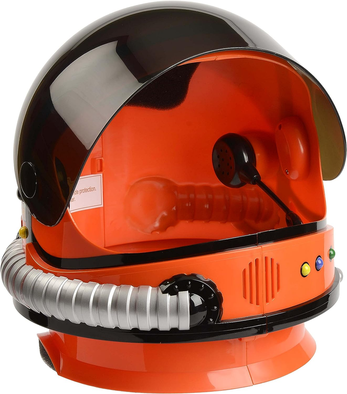 Jr. Astronaut Helmet with Sounds and Retractable Visor, Orange