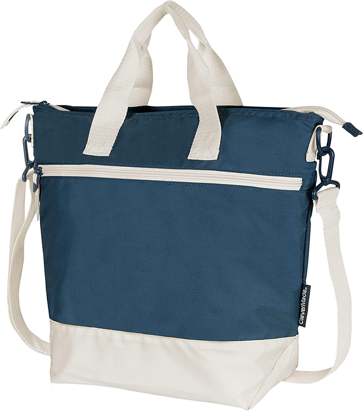 Reusable Lunch Bag Cooler 12 Can Capacity Navy/Cream, with S