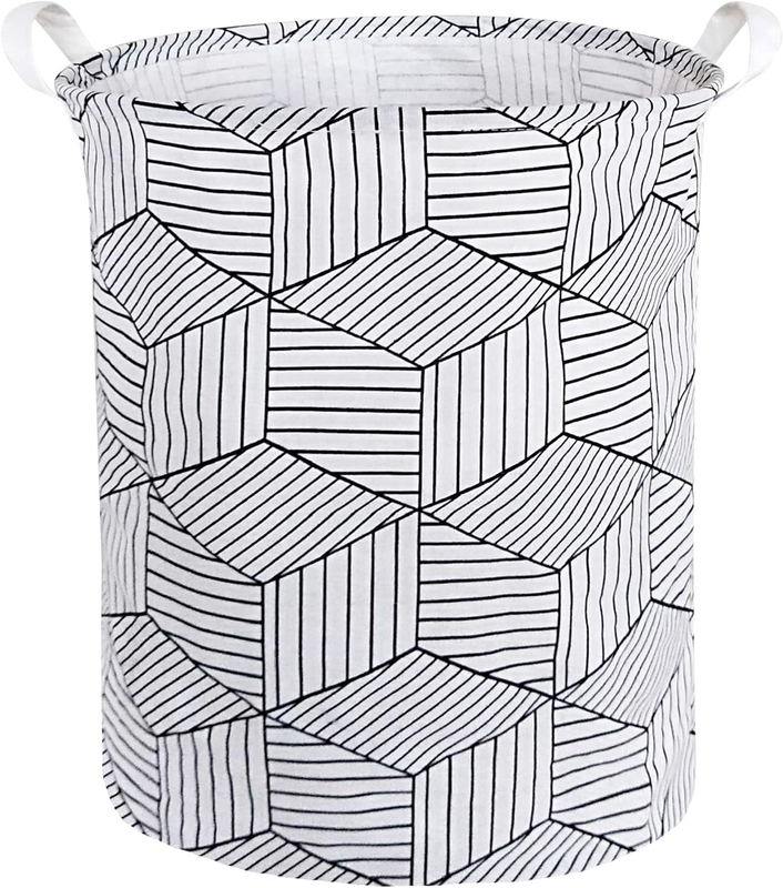 Waterproof Laundry Baskets Collapsible Canvas Basket for Kids Room Toy Organizer