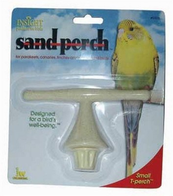 Pet Company Insight Sand Perch T Perch Bird Accessory, Small, Colors Vary