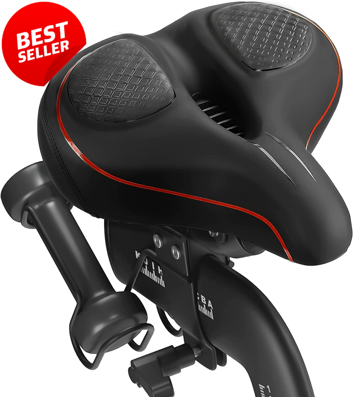Oversized Bike Seat Cushion Wide Comfort Saddle Peloton Bike+ Road Exercise - US