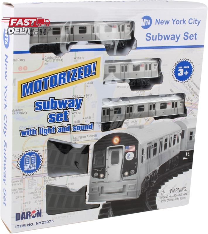 MTA New York City Subway 動作OK 完品 説明書なし New York MTA New York City 3 Pc. Battery Operated Train Set with
