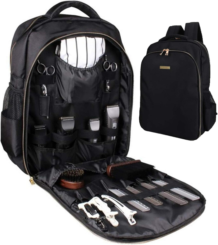 Barber Supplies Bag Organizer for Clippers and Supplies, Portable Clipper Bags a
