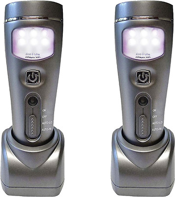 Capstone Lighting 4-in-1 Eco-I-Lite 2 Pack   Emergency Flashlights Night Power
