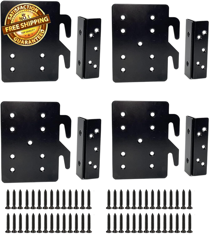 Post Double Hook Slot Hardware Attachment Bracket，bed Rail Hooks Cold