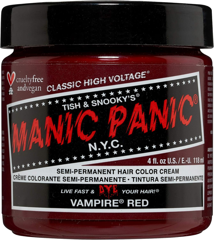 Manic Panic High Voltage Classic Cream Formula, Vampire Red, 0.118 Kg 612600110326