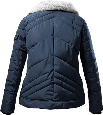 STOY STOY LADIES JACKET QUILTED OUTDOOR JACKET IN DOWN OPTICS, DARK BLUE, 52