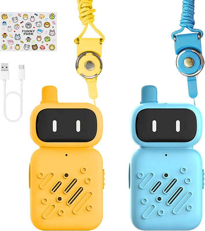 For Kids 2 Pack Mini Walkie Talkie Long Range 1 Kms