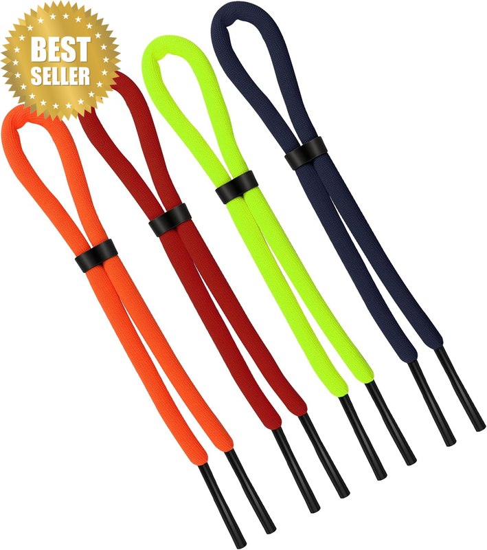 4 Pcs 26 Inch Floating Sunglasses Strap Adjustable Sunglasses Retainer Anti-Lost
