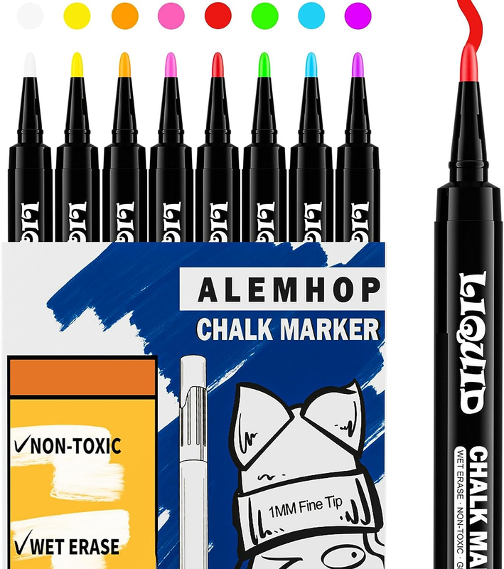 For Blackboard - Chalkboard Markers - Liquid Chlak Pens For Chalk