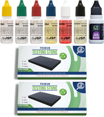 Gold Silver Jewelry Tester Appraisal Kit 10K 14K 18K 22K 24K Platinum Palladium 
