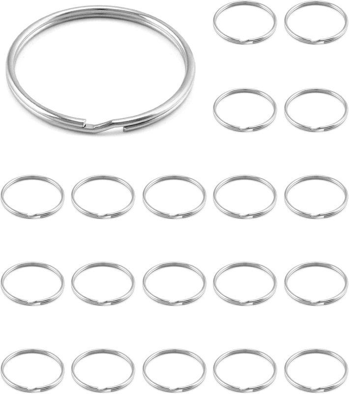 20PCS 2 Inch Large Open Key Rings Heavy Duty Keychain Rings for Keys Crafts Pro!