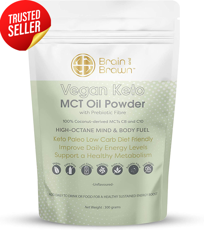 Vegan Keto Mct Oil Powder 300G Prebiotic Fibre Unflavoured