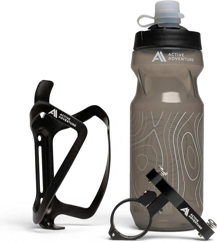 Bike Bottle Holder with Water Bottle and Mount Mountain Bike