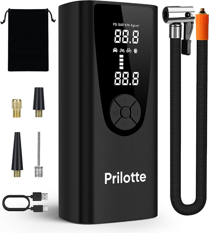 20000Mah Electric Air Pump Car Tire Inflator 150PSI Pressure Gauge Light Bike,Mo