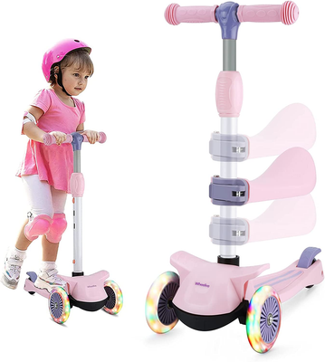 Kick scooter with seat outlet