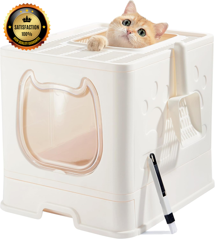 With Lid For Small And Medium Cats, Top Entry Kitten Litter 