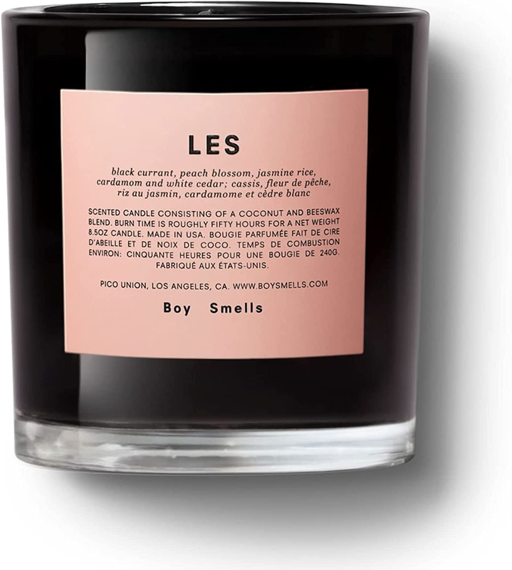 Les  Candle. 50 Hour Long Burn. Coconut and Beeswax Blend. Luxury Scented Candle