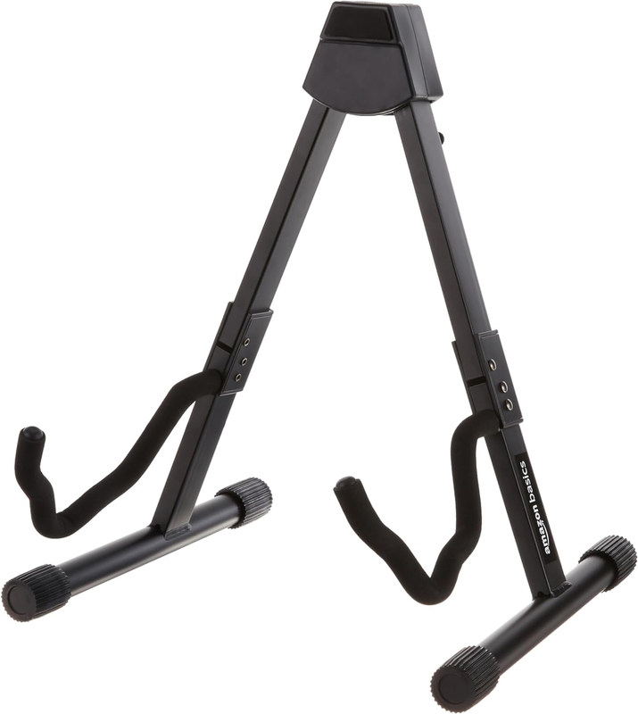 Adjustable Folding Guitar Stand, Fully Assembled - For School Music Program, Con