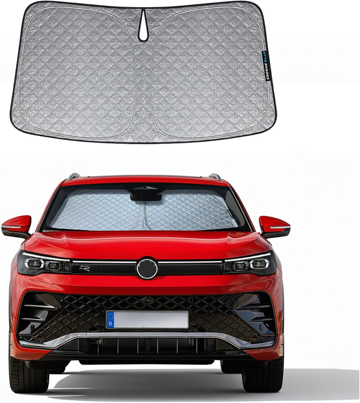 Patented Thick Windscreen Sunshade for Volkswagen Tiguan 2025-2026, 6-Layer Cust