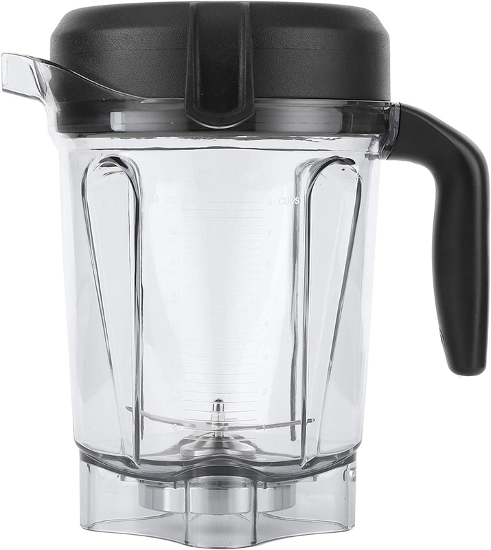 64-Ounce Blender Container, Transparent Food Blender Container with Blade Lid Re
