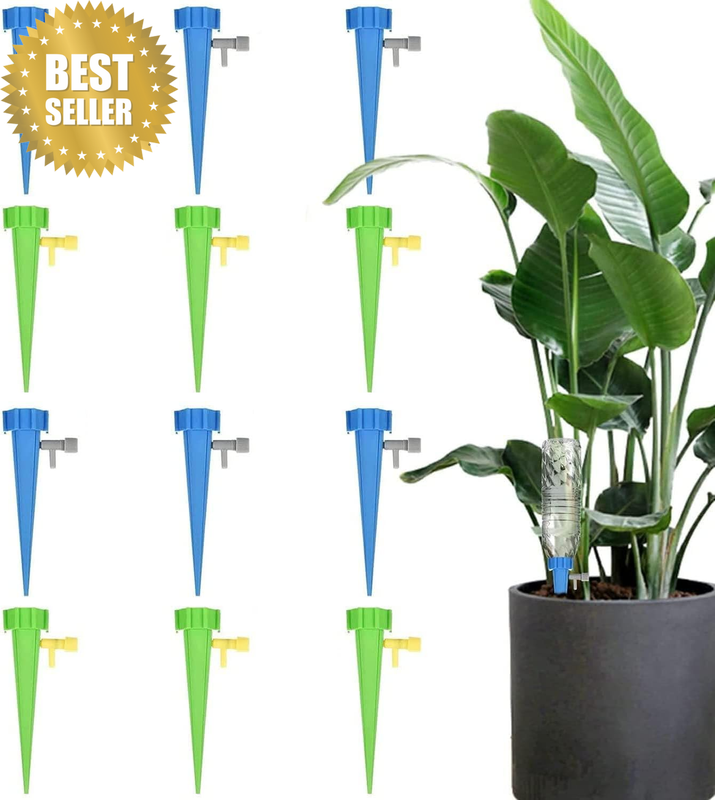 Self Plant Watering Spikes 12 Pack Auto Drippers Irrigation Devices Vacation Aut