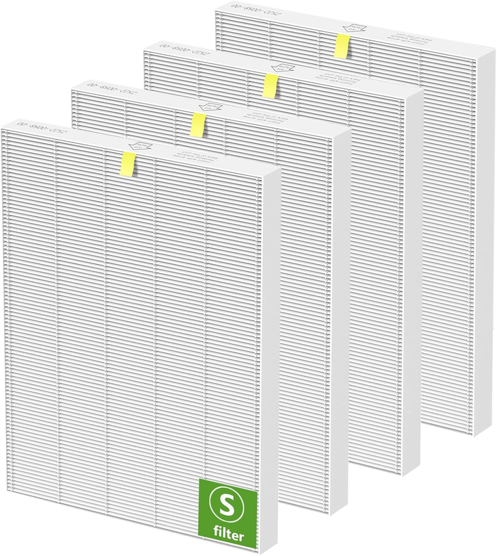 4 Pack C545 Replacement HEPA Filter Compatible with Winix C545, Ture HPEA Filter