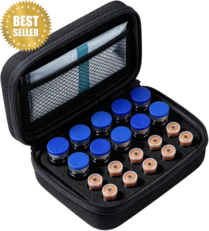 20 Slot Peptide Case Vial Holder Protector Peptide Storage