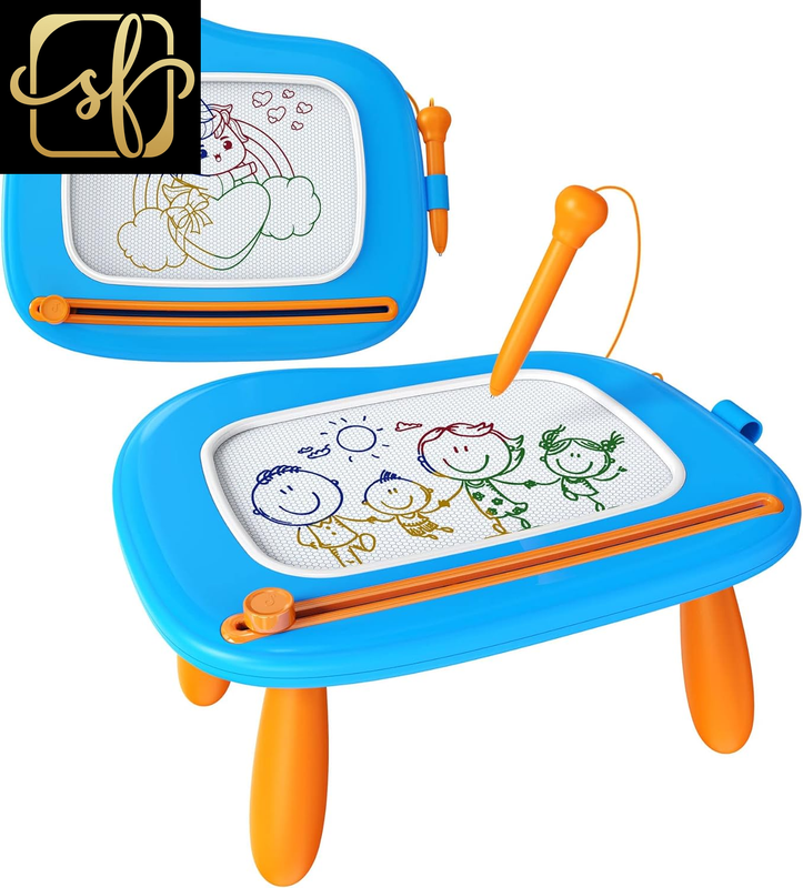 Toys for 1-2 Year Old Boys Toddler Toys,Magnetic Drawing Board, Educational Learning Toys for 1 2 3 Year Old Boys Gifts Birthday Christmas Gifts (Blue)