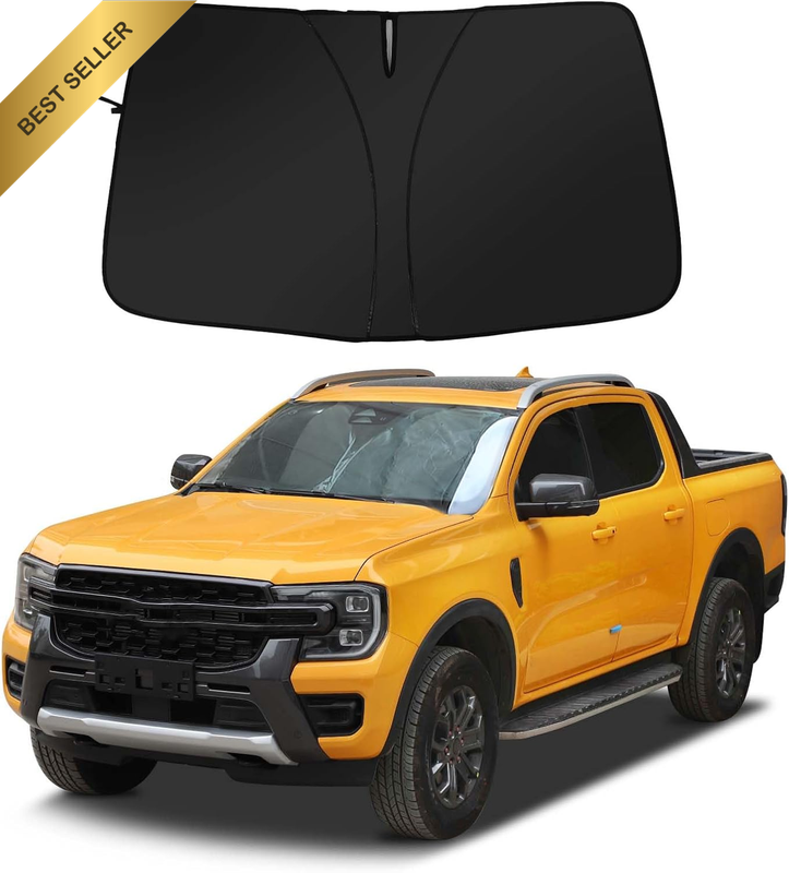 Windshield Sun Shade Compatible with Ford Ranger 2015-2024 Accessories | Reflect