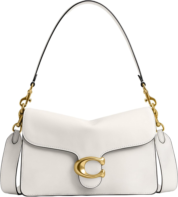 COACH Womens Chain Tabby Shoulder Bag Chalk One Size