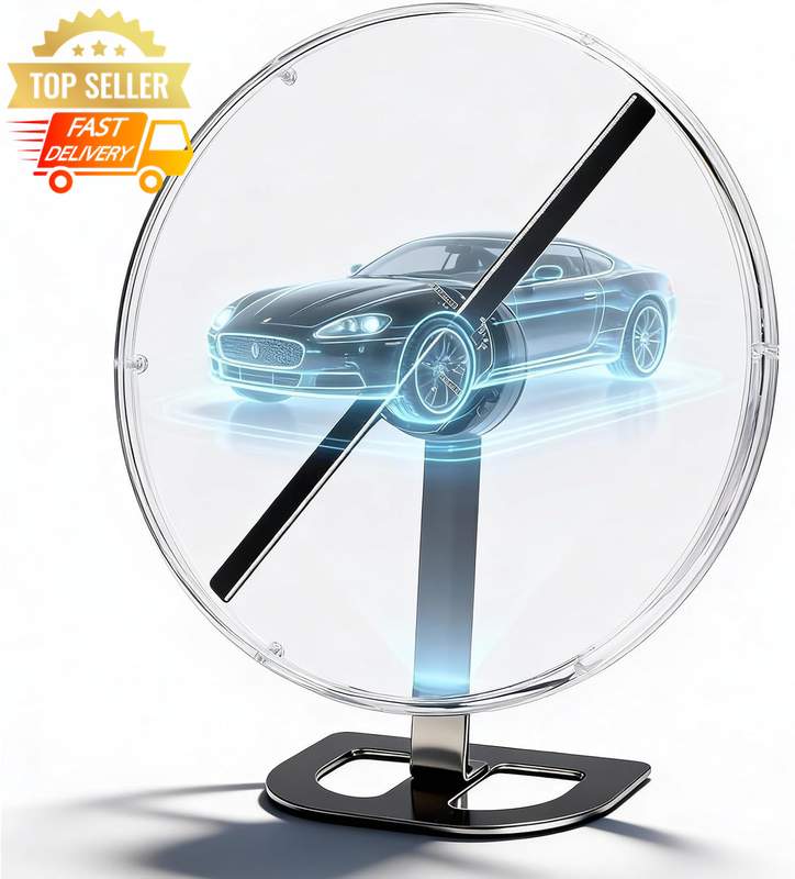 3D Holographic Projector Fan 12.6" LED Bluetooth APP Control AU Plug