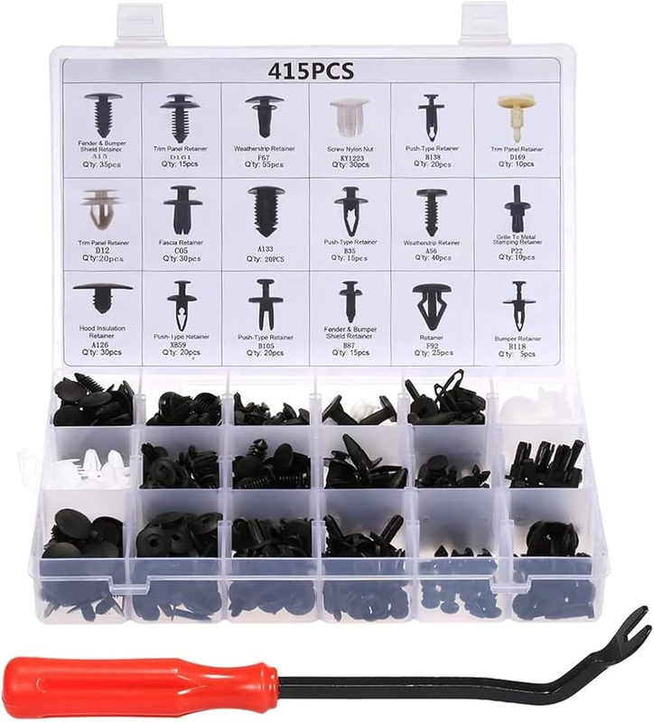 Car Retainer Clips & Plastic Fasteners Kit Auto Fastener Clips with Clips Remova