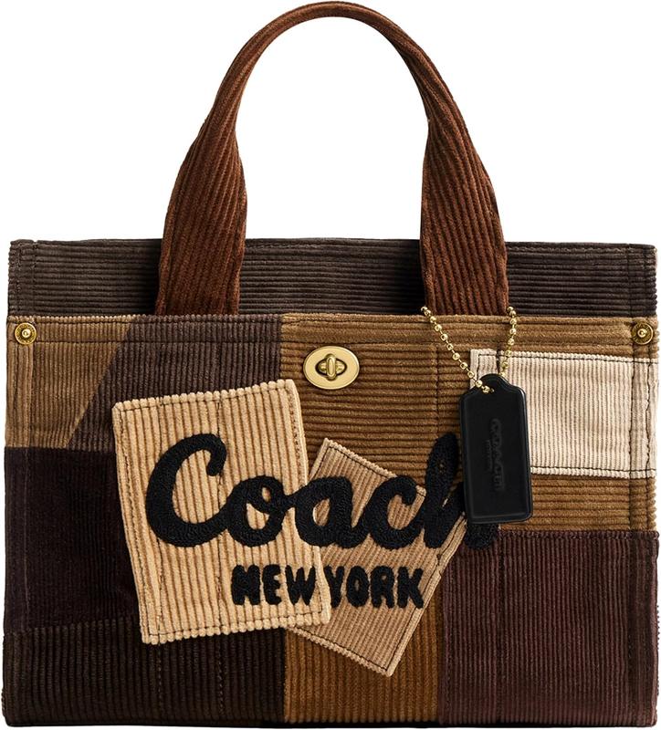 COACH Patchwork Corduroy Cargo Tote 26