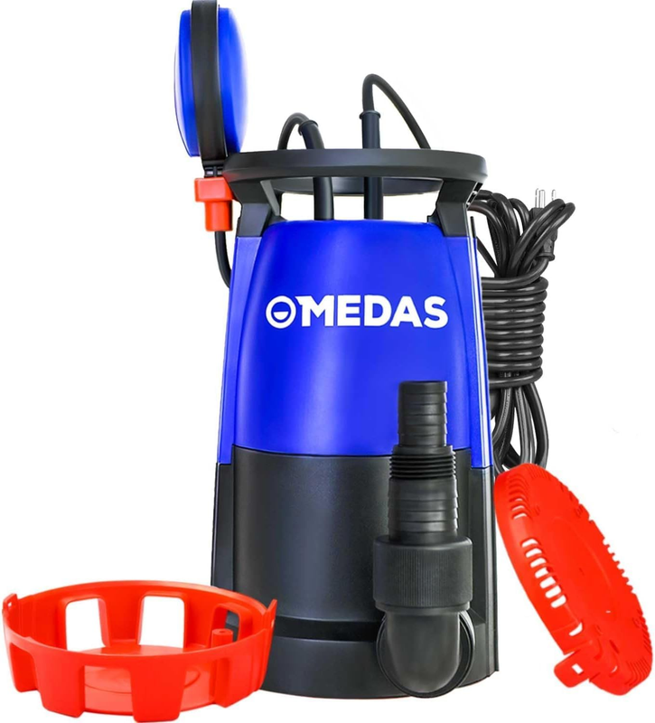 1/2 HP Submersible Water Pump 3-in-1 Sump Pump Thermoplastic Portable Utility Pu