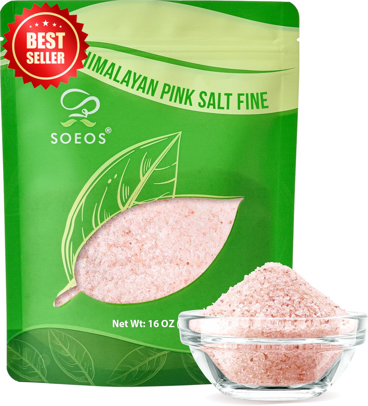 Fine Grain Himalayan Pink Salt 16 Oz 1 Pound Grinder Refill Sea Salt US