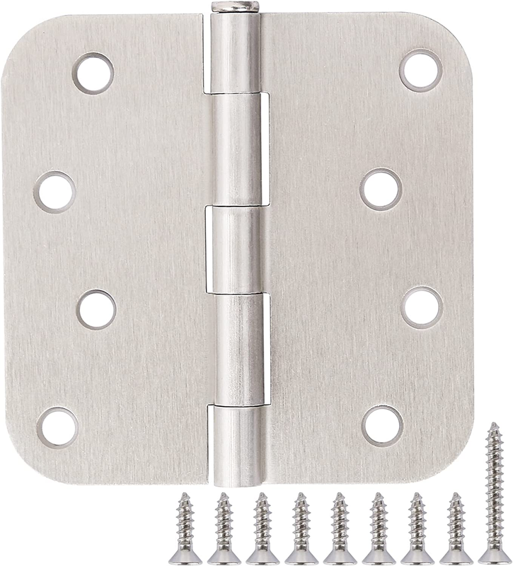Door Hinges Brushed Nickel 4 Inch Exterior/interior/front Do