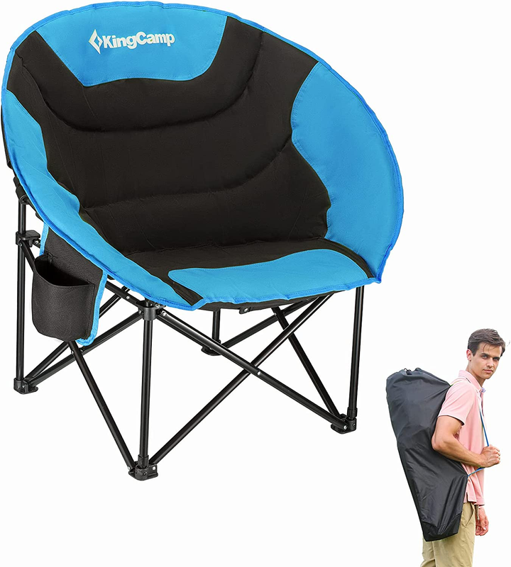 Oversized Moon Round Saucer Chairs Outdoor Foldin