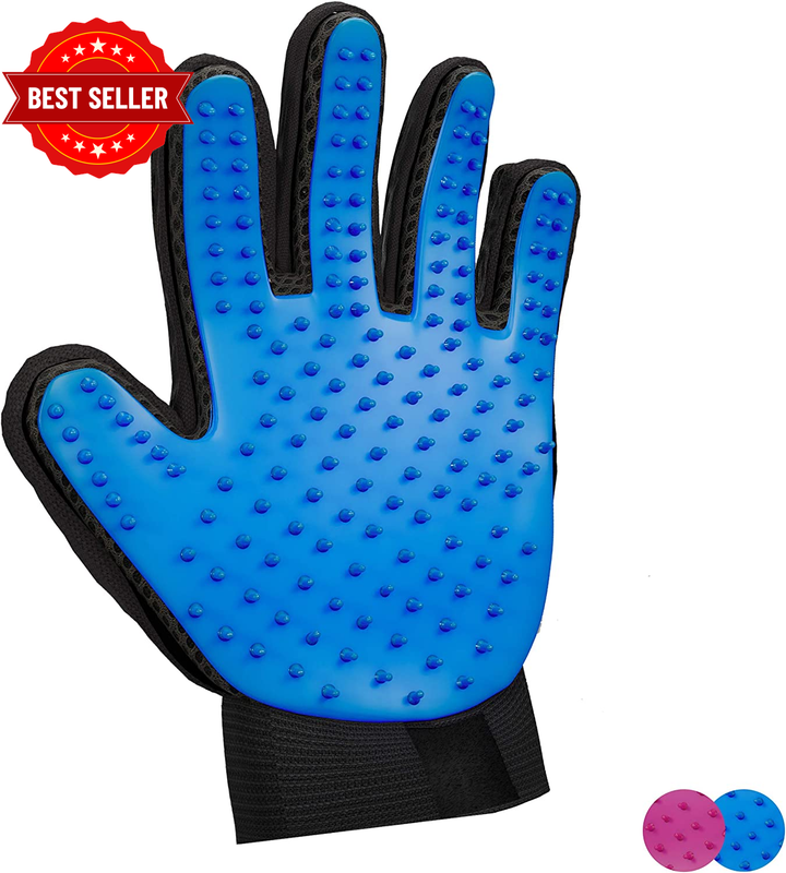 Zenify Pet Hair Remover Dog Grooming Glove Cat Brush Fur Removal Groomer Supplie