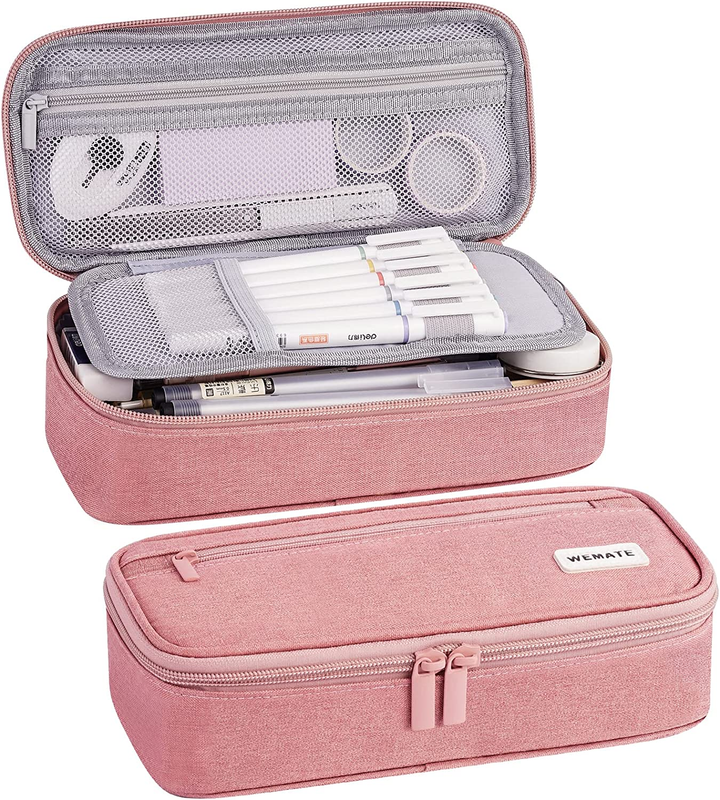 Case,  Pencil Pouch With Zipper Compartments, Aesthetic Pencil Case