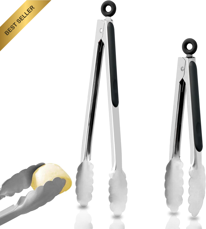 2 Pack Kitchen Tongs, 9
