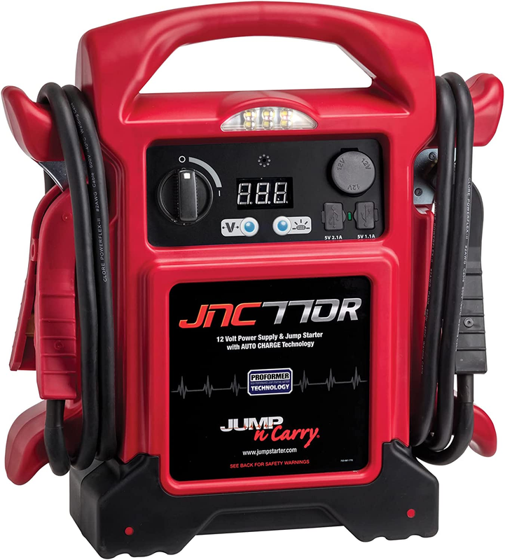Best Value Jump N-Carry JNC770R 1700 Peak Amp Premium 12 Volt Jump Starter - Red